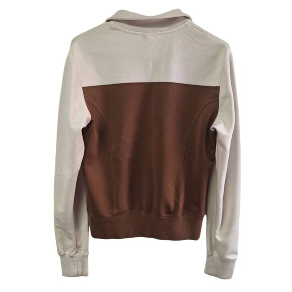 The North Face Full Zip Sweatshirt Brown Tan Womens XS Zip Pockets - Picture 2 of 15